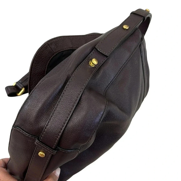 Marc by Marc Jacobs Purple Pebbled Leather Shoulder Bag - Picture 8 of 14